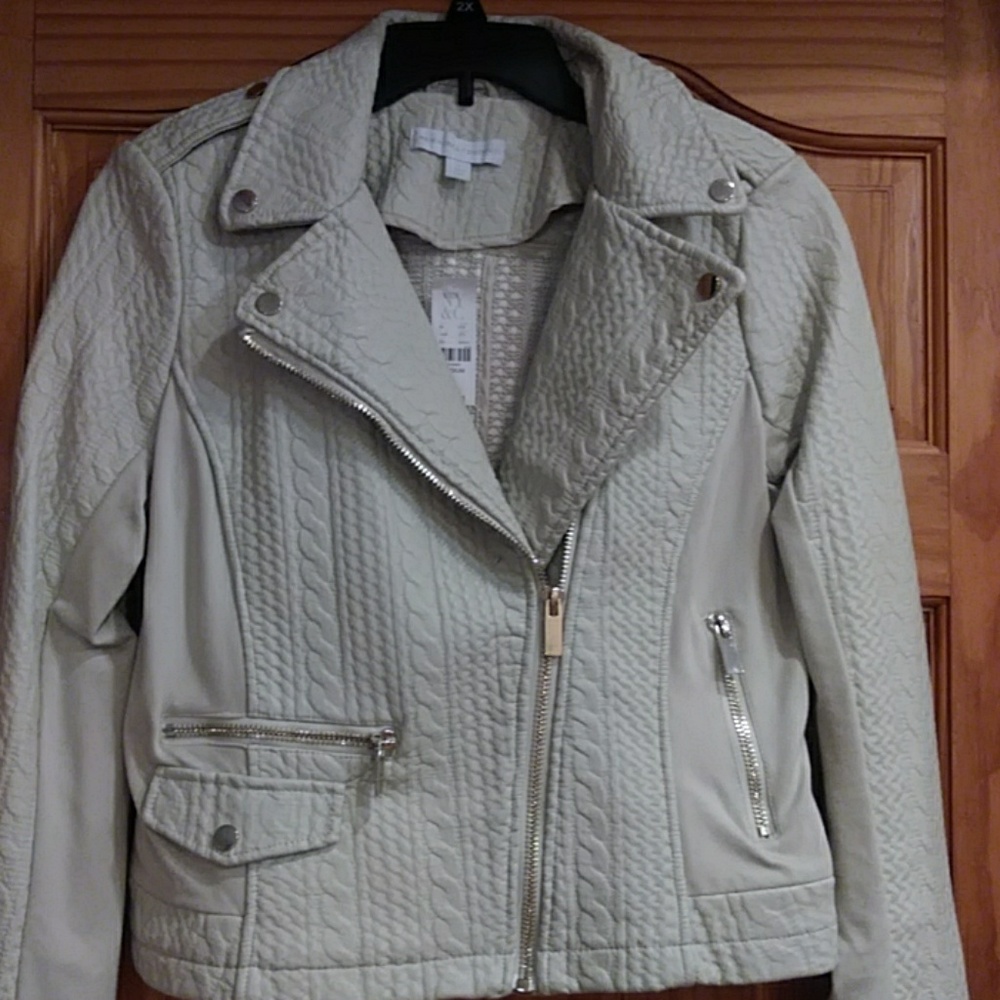 NY&COMPANY WOMENS MOTORCYLE JACKET-New W/ TAGS